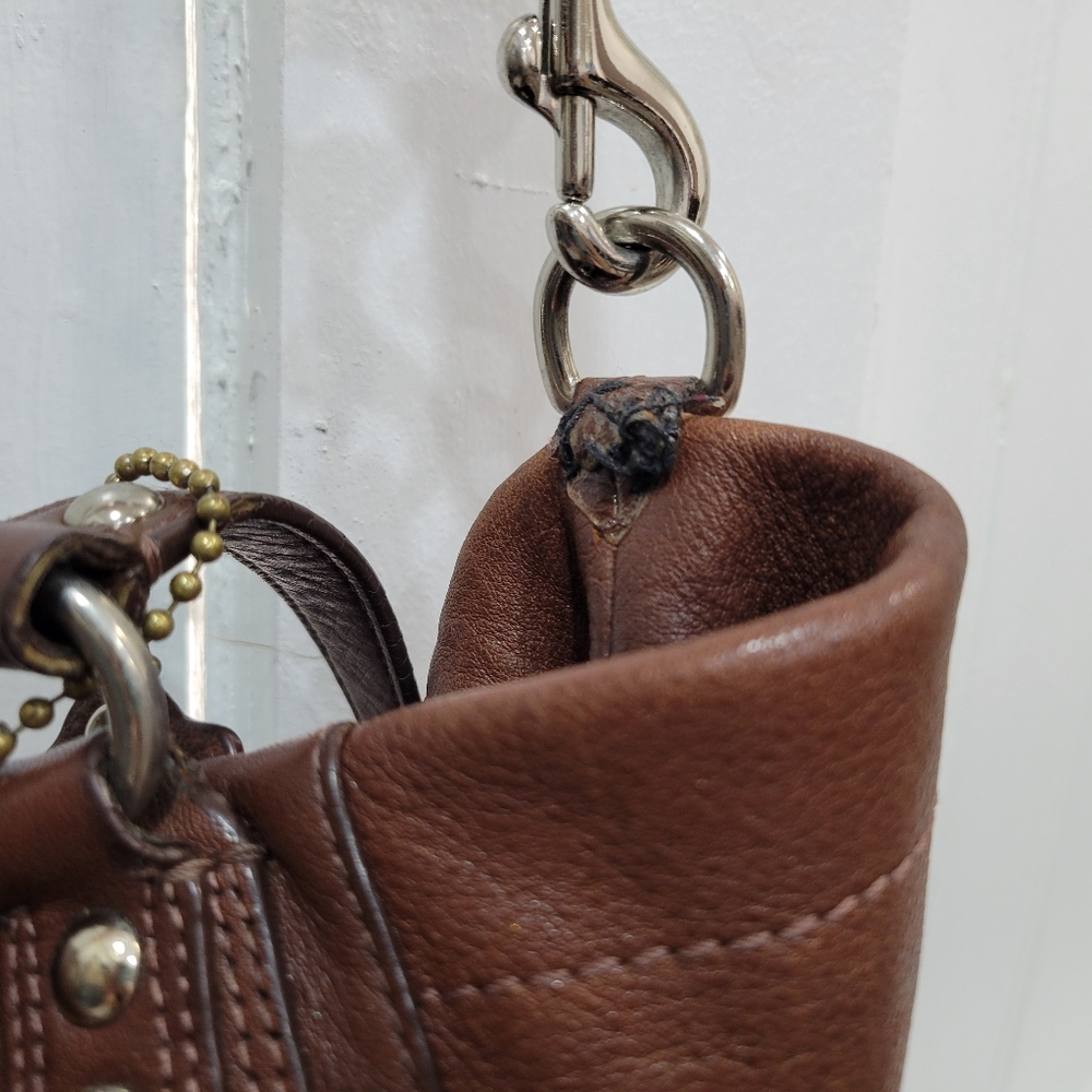 Coach Brown Leather Ashley Shoulder Bag Satchel Purse - Picture 2 of 11